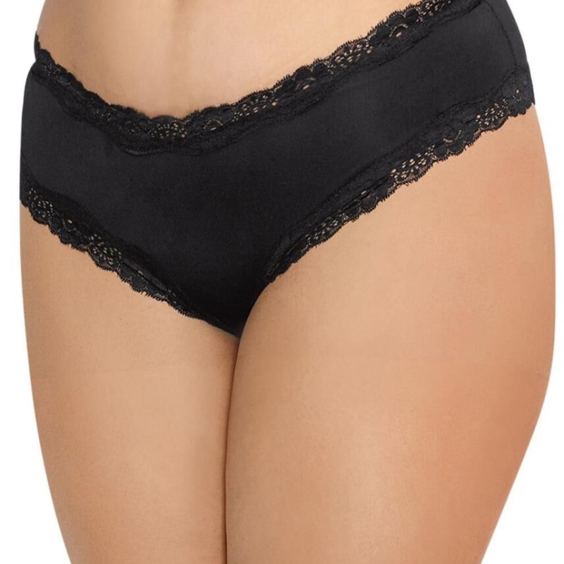dreamgirl : tanga grande taille noir ajouré dreamgirl : tanga grande taille noir ajouré
