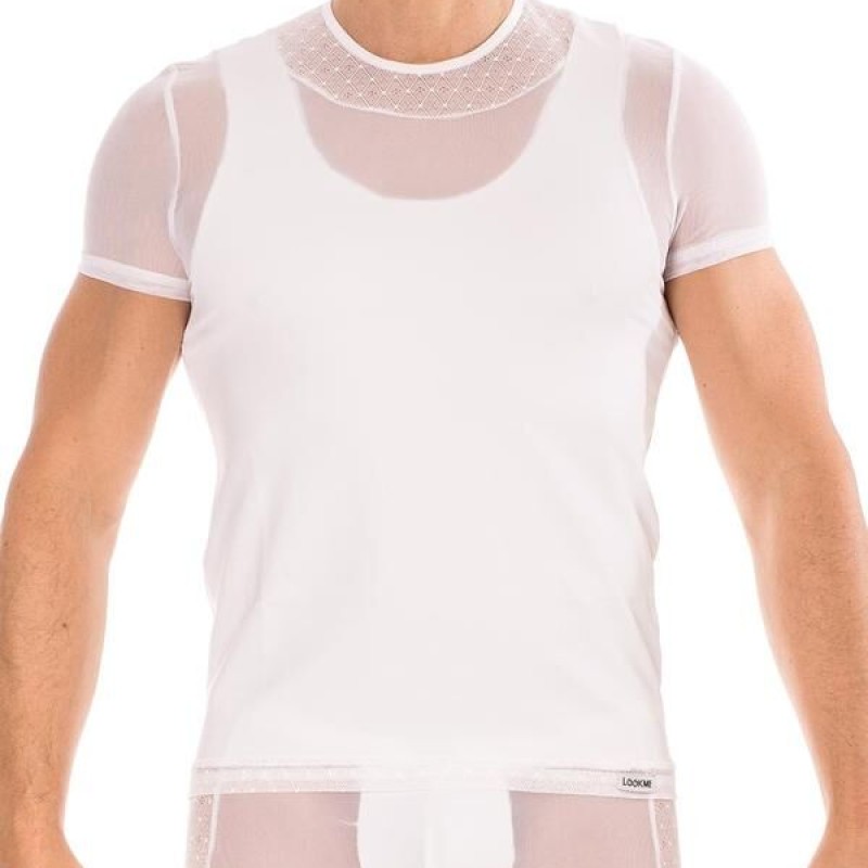 T-shirt blanc sexy pour homme - lingerie sexy homme pas cher T-shirt blanc sexy pour homme - lingerie sexy homme pas cher