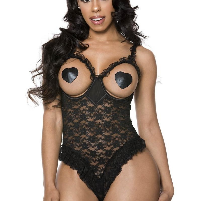 Body seins nus et ouvert à l'entrejambe - ML80061BLK Body seins nus et ouvert à l'entrejambe - ML80061BLK