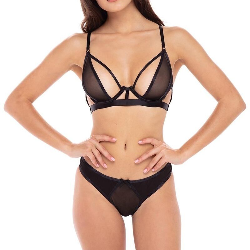 Ensemble 2 pièces noir soutien gorge et culotte résille | sextoys pas cher, lingerie sexy Ensemble 2 pièces noir soutien gorge et culotte résille | sextoys pas cher, lingerie sexy