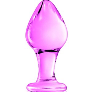 Plug anal boule en verre rose n°31 Glossy Plug anal boule en verre rose n°31 Glossy
