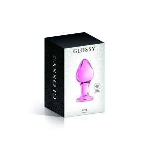 Plug anal boule en verre rose n°31 Glossy Plug anal boule en verre rose n°31 Glossy