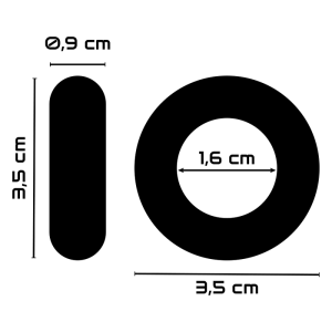 POWERING - ANNEAU PÉNIS SUPER FLEXIBLE ET RÉSISTANT 3,5CM NOIR POWERING - ANNEAU PÉNIS SUPER FLEXIBLE ET RÉSISTANT 3,5CM NOIR