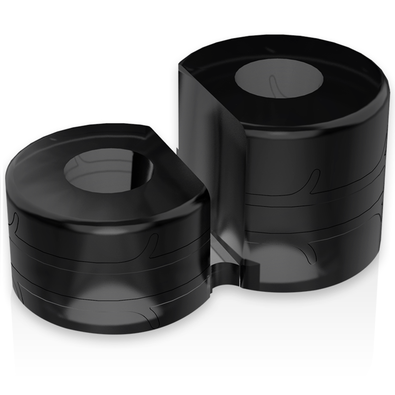 POWERING - ANNEAU PÉNIS DOUBLE SUPER FLEXIBLE ET RÉSISTANT PR09 NOIR POWERING - ANNEAU PÉNIS DOUBLE SUPER FLEXIBLE ET RÉSISTANT PR09 NOIR