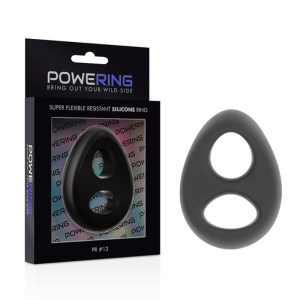 POWERING - ANNEAU PÉNIS ET TESTICULES SUPER FLEXIBLE ET RÉSISTANT PR13 NOIR POWERING - ANNEAU PÉNIS ET TESTICULES SUPER FLEXIBLE ET RÉSISTANT PR13 NOIR