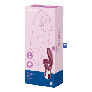 Vibromasseur rabbit point G rouge double stimulation clitoridienne Touch Me Satisfyer - CC597811SA Vibromasseur rabbit point G rouge double stimulation clitoridienne Touch Me Satisfyer - CC597811SA