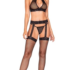 ensemble lingerie sexy noire en dentelle pas cher du S au 4 XL ensemble lingerie sexy noire en dentelle pas cher du S au 4 XL