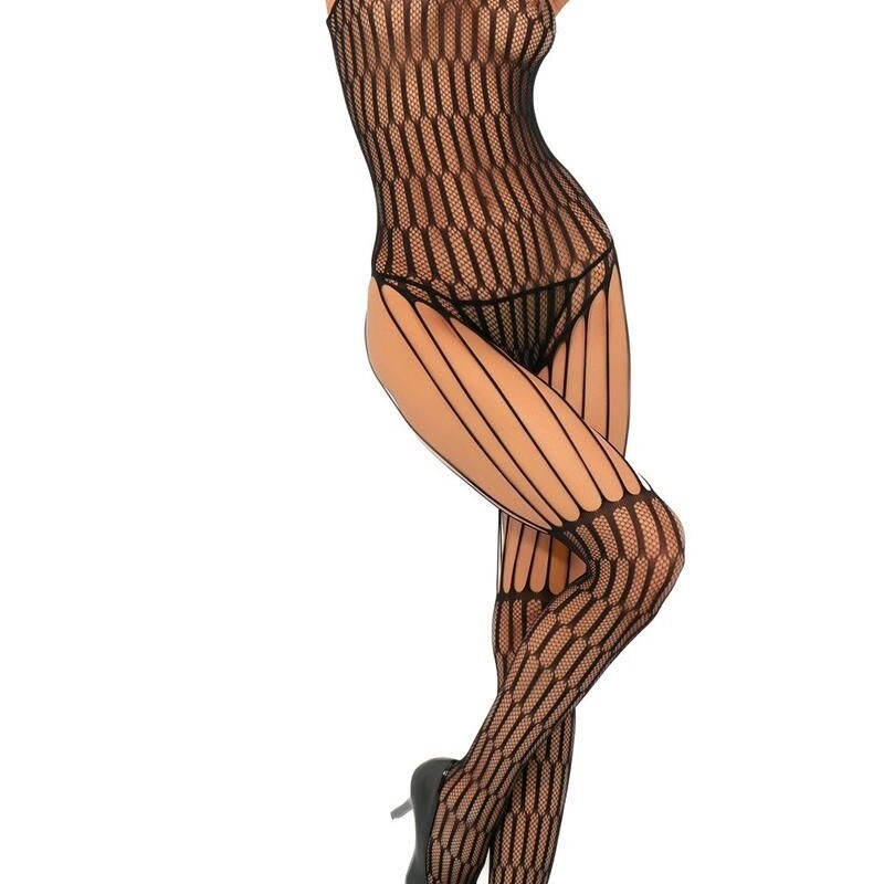 Combinaison noire effet body bas et jarretelles Combinaison noire effet body bas et jarretelles