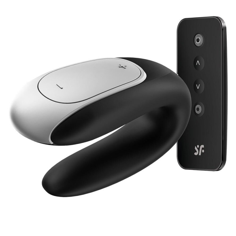 Sextoy pour couple connecté Double Fun Noir Satisfyer Sextoy pour couple connecté Double Fun Noir Satisfyer