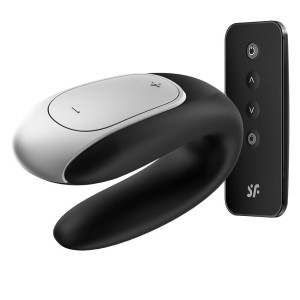 Sextoy pour couple connecté Double Fun Noir Satisfyer Sextoy pour couple connecté Double Fun Noir Satisfyer