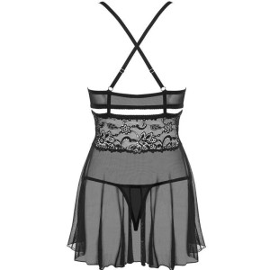 OBSESSIVE - 838-BAB-1 BABYSIDE & THONG NOIR S/M OBSESSIVE - 838-BAB-1 BABYSIDE & THONG NOIR S/M