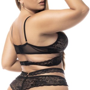 Ensemble de lingerie grande taille, soutien-gorge et string + jupe - Mapalé Ensemble de lingerie grande taille, soutien-gorge et string + jupe - Mapalé