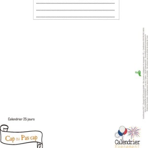 Calendrier Couple Cap ou pas cap | 25 défis Calendrier Couple Cap ou pas cap | 25 défis