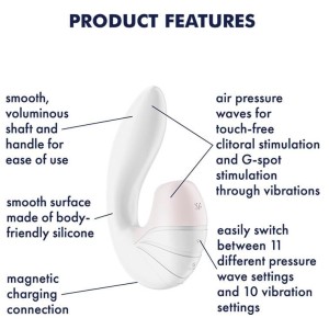 Stimulateur de clitoris Supernova Satisfyer Blanc Stimulateur de clitoris Supernova Satisfyer Blanc