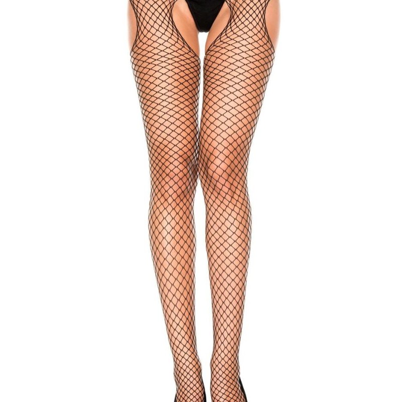 lingerie : collant resille noir échancré lingerie : collant resille noir échancré