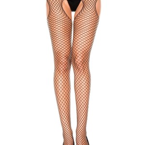 lingerie : collant resille noir échancré lingerie : collant resille noir échancré