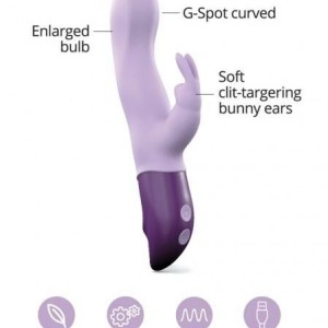 Vibro HELLO RABBIT 24 x 4cm Mauve Vibro HELLO RABBIT 24 x 4cm Mauve