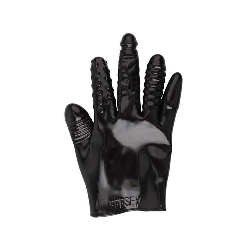 Gant anal Quintuple 5 textures et Vibration Gant anal Quintuple 5 textures et Vibration