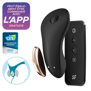 Satisfyer stimulateur clitoridien connecté Little Secret noir Satisfyer stimulateur clitoridien connecté Little Secret noir