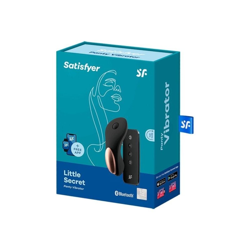 Satisfyer stimulateur clitoridien connecté Little Secret noir Satisfyer stimulateur clitoridien connecté Little Secret noir