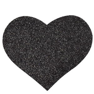 Caches tétons coeur pailleté noir - BeLily Accessories Caches tétons coeur pailleté noir - BeLily Accessories
