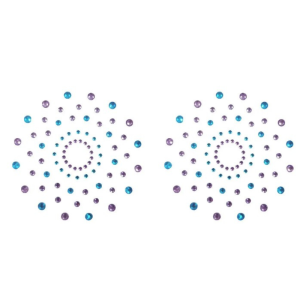 Caches tétons strass bleu et violet - BeLily Accessories Caches tétons strass bleu et violet - BeLily Accessories