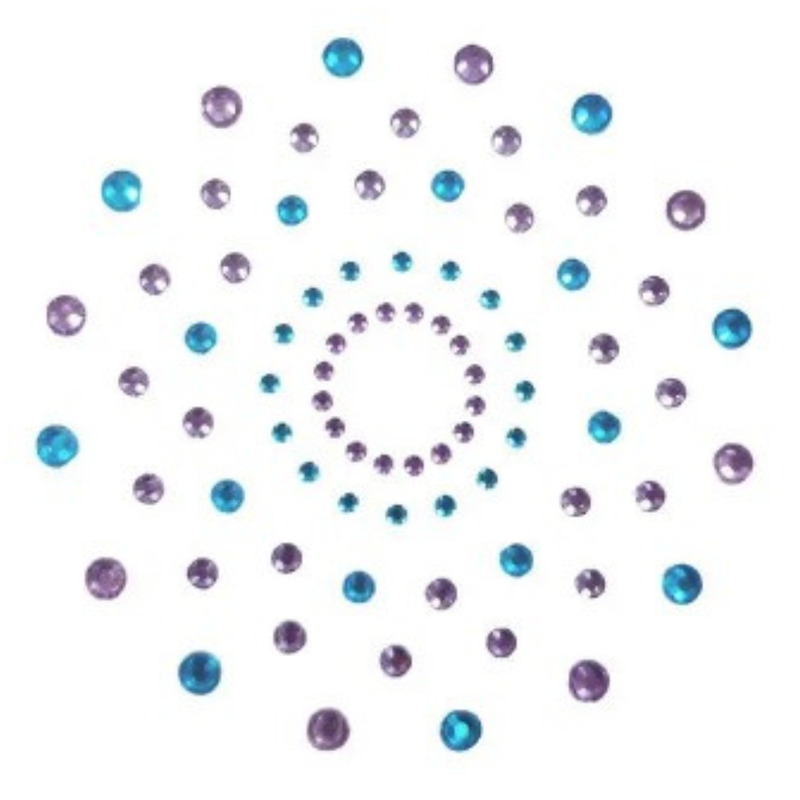 Caches tétons strass bleu et violet - BeLily Accessories Caches tétons strass bleu et violet - BeLily Accessories
