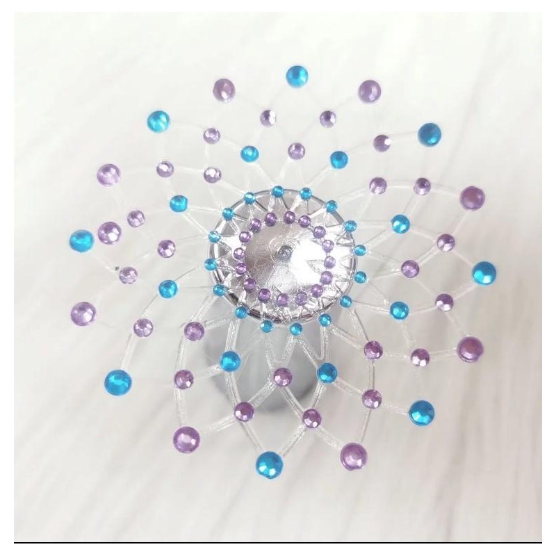 Caches tétons strass bleu et violet - BeLily Accessories Caches tétons strass bleu et violet - BeLily Accessories