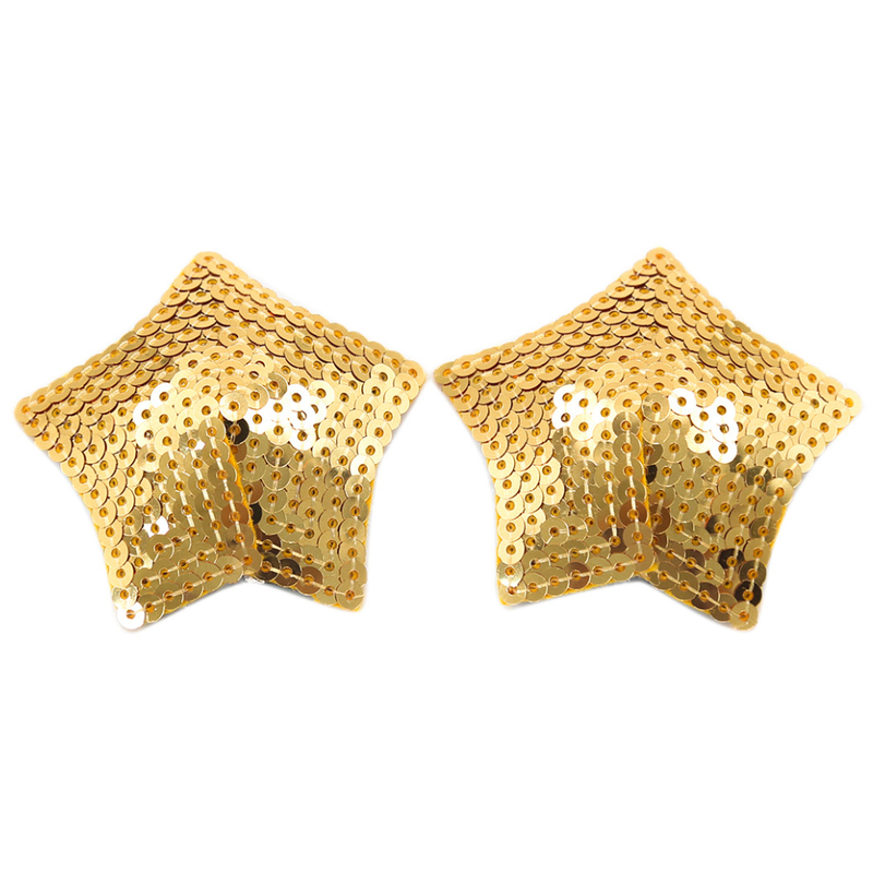 Caches tétons étoiles pailletées dorées - BeLily Accessories Caches tétons étoiles pailletées dorées - BeLily Accessories