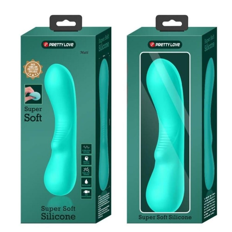 Stimulateur Prostatique Vibrant Matt 15 x 4cm Turquoise Stimulateur Prostatique Vibrant Matt 15 x 4cm Turquoise