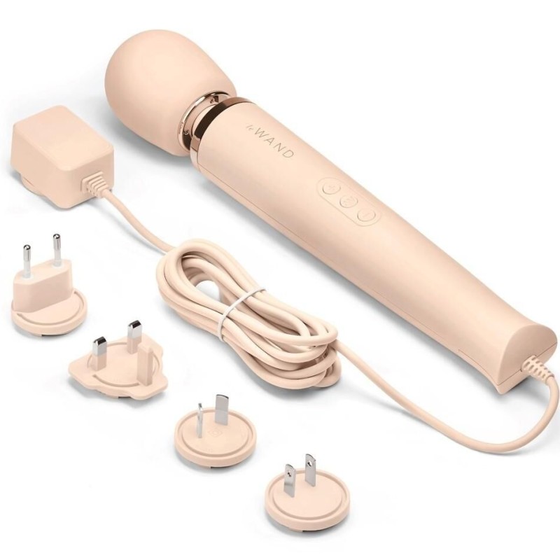 Wand Powerful Plug-In 34cm - Tête 62mm Crème Wand Powerful Plug-In 34cm - Tête 62mm Crème