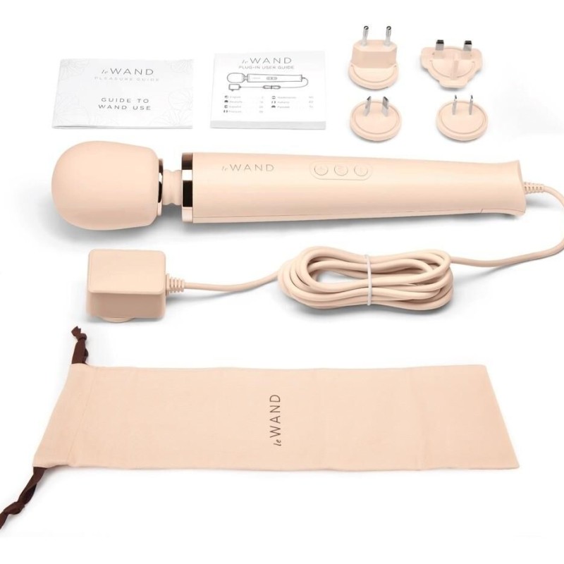 Wand Powerful Plug-In 34cm - Tête 62mm Crème Wand Powerful Plug-In 34cm - Tête 62mm Crème