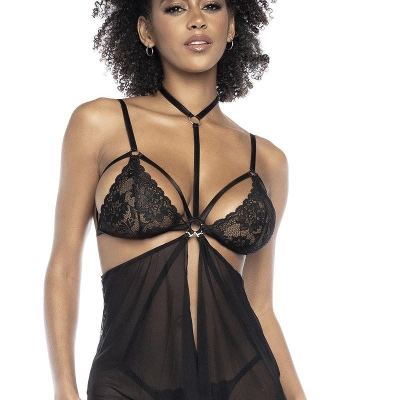 lingerie sexy transforme en body et en nuisette résille noire sexy. lingerie sexy transforme en body et en nuisette résille noire sexy.