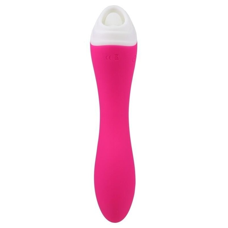 Stimulateur de clitoris et Point G Licky 20cm Rose Stimulateur de clitoris et Point G Licky 20cm Rose