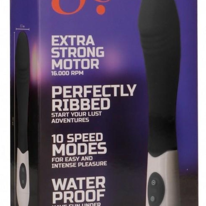 Vibro Ribbed Vibrator 12 x 3.7cm Noir Vibro Ribbed Vibrator 12 x 3.7cm Noir