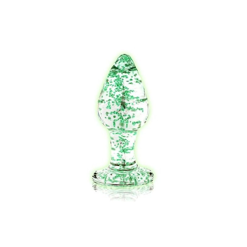 Plug en verre Phosphorescent Butt Glow S 6 x 2.7cm Plug en verre Phosphorescent Butt Glow S 6 x 2.7cm