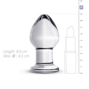 Plug en Verre n° 26 - 9 x 4.3 cm Plug en Verre n° 26 - 9 x 4.3 cm
