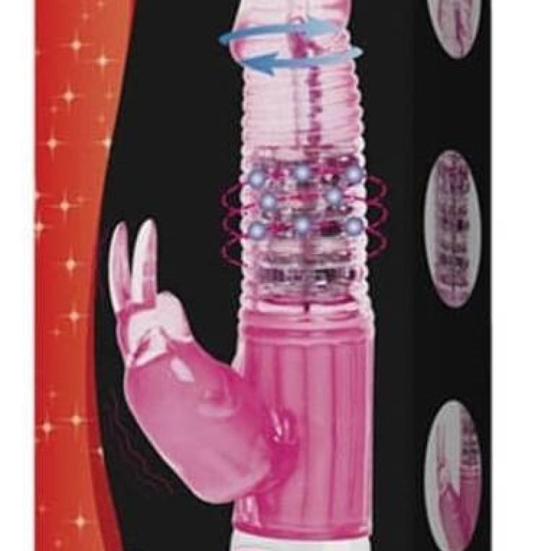 Vibro Rabbit Rotatif Fascination 28cm Rose Vibro Rabbit Rotatif Fascination 28cm Rose