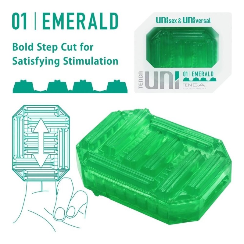 Gaine de masturbation Uni 01 Emerald Gaine de masturbation Uni 01 Emerald