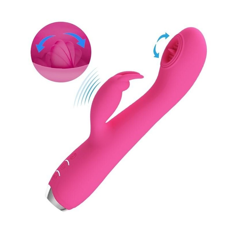 Vibro Rabbit Licking Rachel 11 x 3.5cm Vibro Rabbit Licking Rachel 11 x 3.5cm