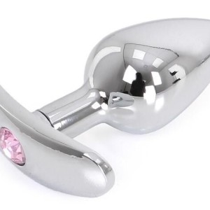 Plug Bijou Anal avec base arrondie Curve 6 x 2.8 cm - Bijou Rose Plug Bijou Anal avec base arrondie Curve 6 x 2.8 cm - Bijou Rose