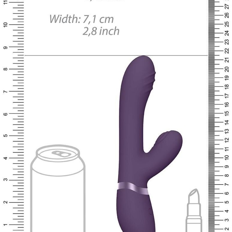 Vibro Rabbit Tani 22 x 3.5cm Violet Vibro Rabbit Tani 22 x 3.5cm Violet