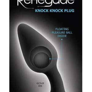 Plug Courbé Knock Renegade 10 x 4cm Noir Plug Courbé Knock Renegade 10 x 4cm Noir