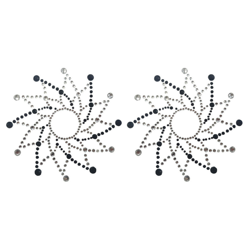 Caches tétons strass noir et blanc - BeLily Accessories Caches tétons strass noir et blanc - BeLily Accessories