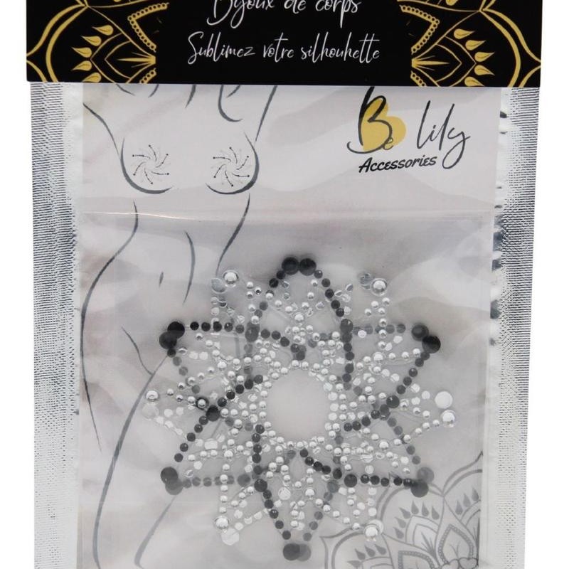 Caches tétons strass noir et blanc - BeLily Accessories Caches tétons strass noir et blanc - BeLily Accessories
