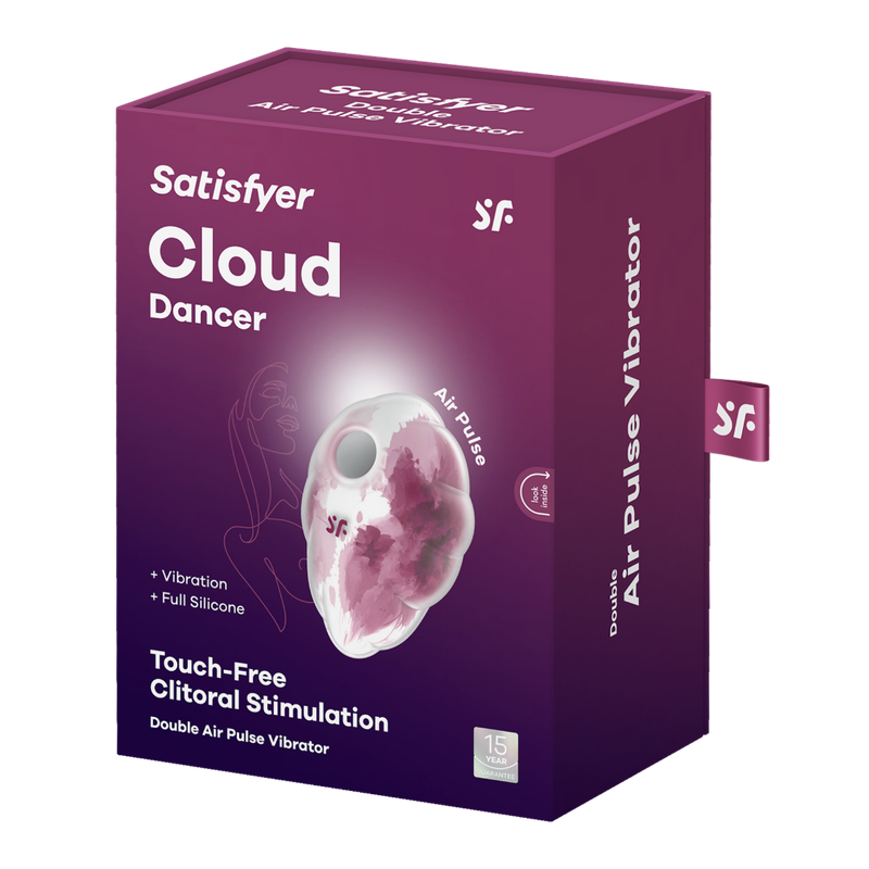 Stimulateur clitoridien par onde de pression sans contact et par vibration USB rose et blanc, Cloud Dancer Satisfyer - CC597839 Stimulateur clitoridien par onde de pression sans contact et par vibration USB rose et blanc, Cloud Dancer Satisfyer - CC597839