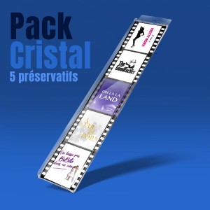 Pack Cristal Cinéma - 5 préservatifs Pack Cristal Cinéma - 5 préservatifs