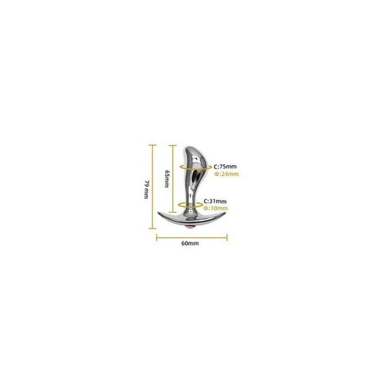 Plug + Bijou Stim point G S 6.5 x 2.4 cm Plug + Bijou Stim point G S 6.5 x 2.4 cm