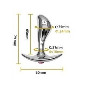 Plug + Bijou Stim point G S 6.5 x 2.4 cm Plug + Bijou Stim point G S 6.5 x 2.4 cm