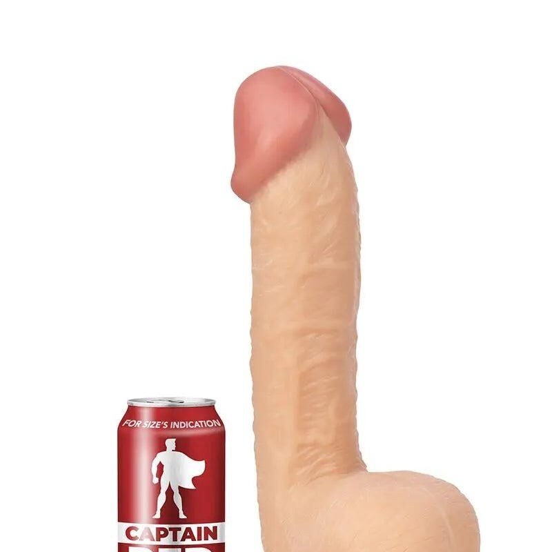 Gode XXL The Super Captain Red : plaisir XXL avec ventouse Gode XXL The Super Captain Red : plaisir XXL avec ventouse